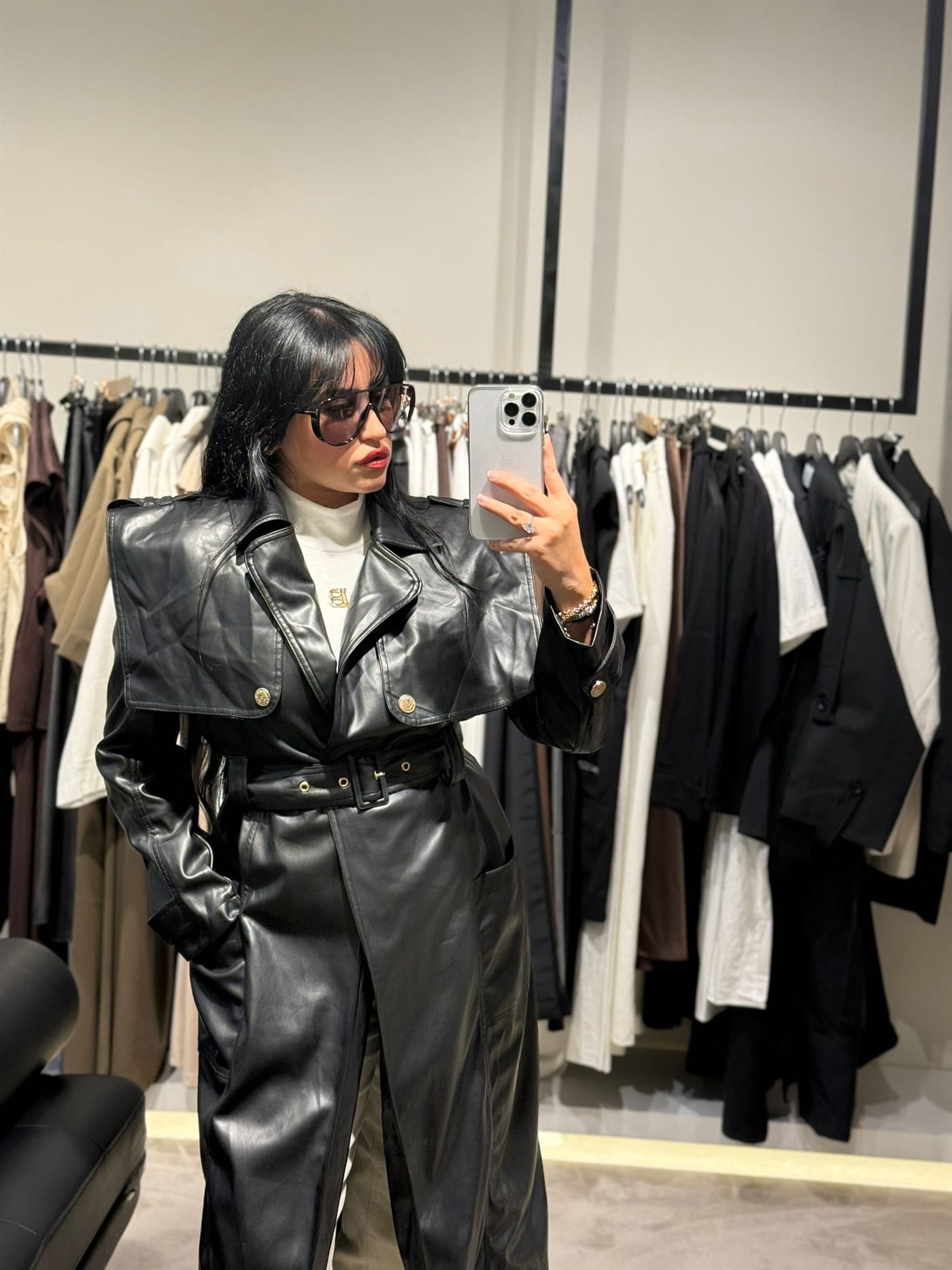 Vatkalı Deri Trenç